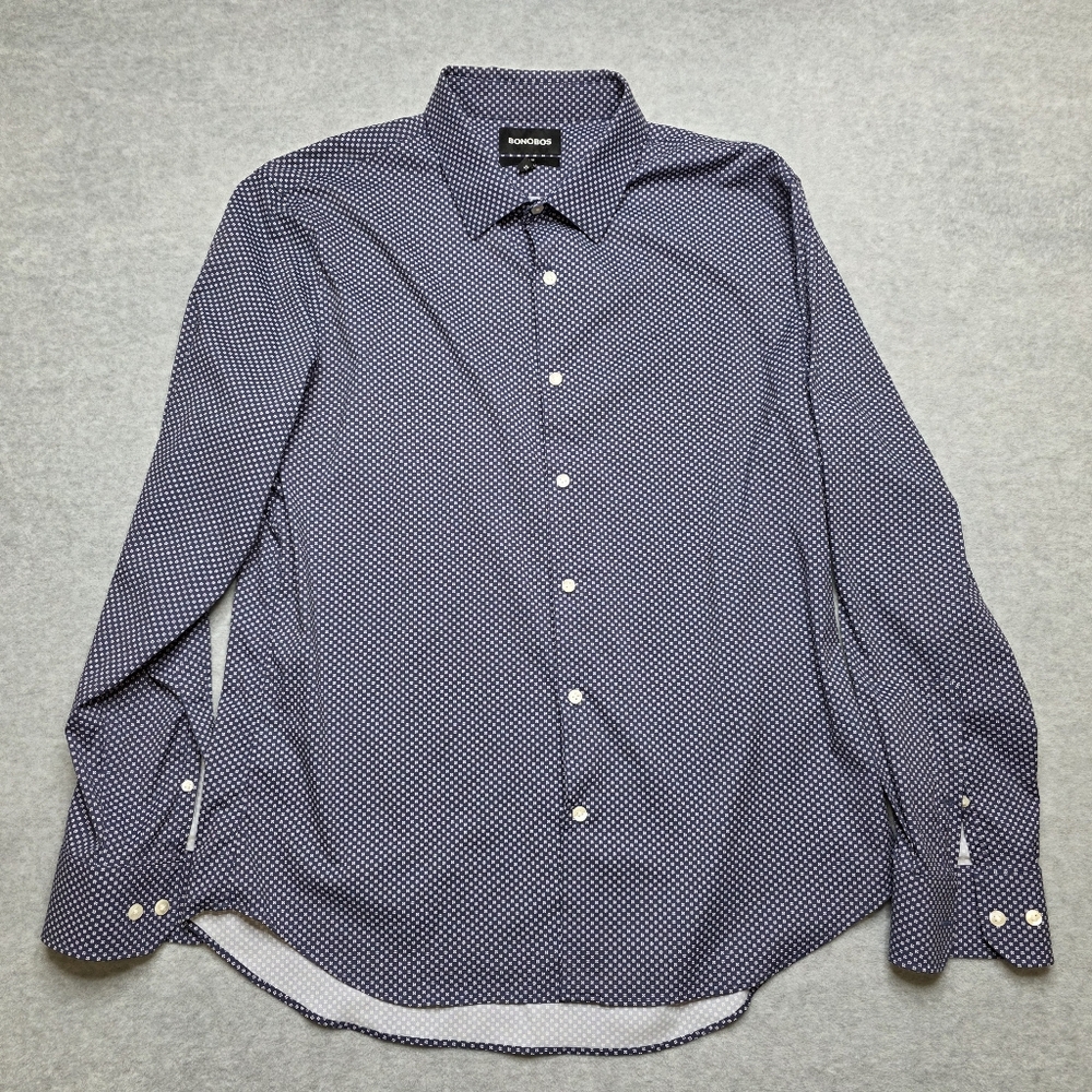 Men's Bonobos Floral Button Down Shirt XL Slim Fit Stretch